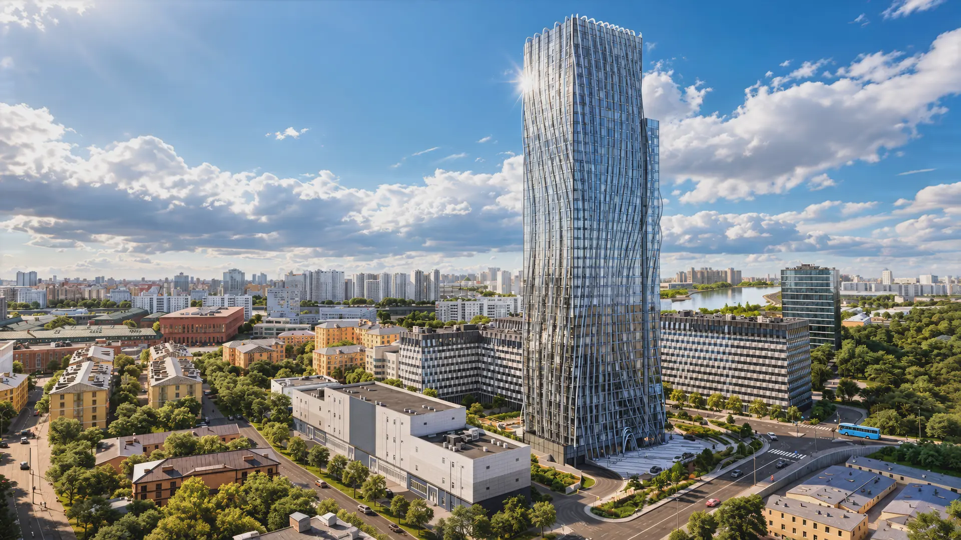 Генплан ЛОТ — расположение корпусов