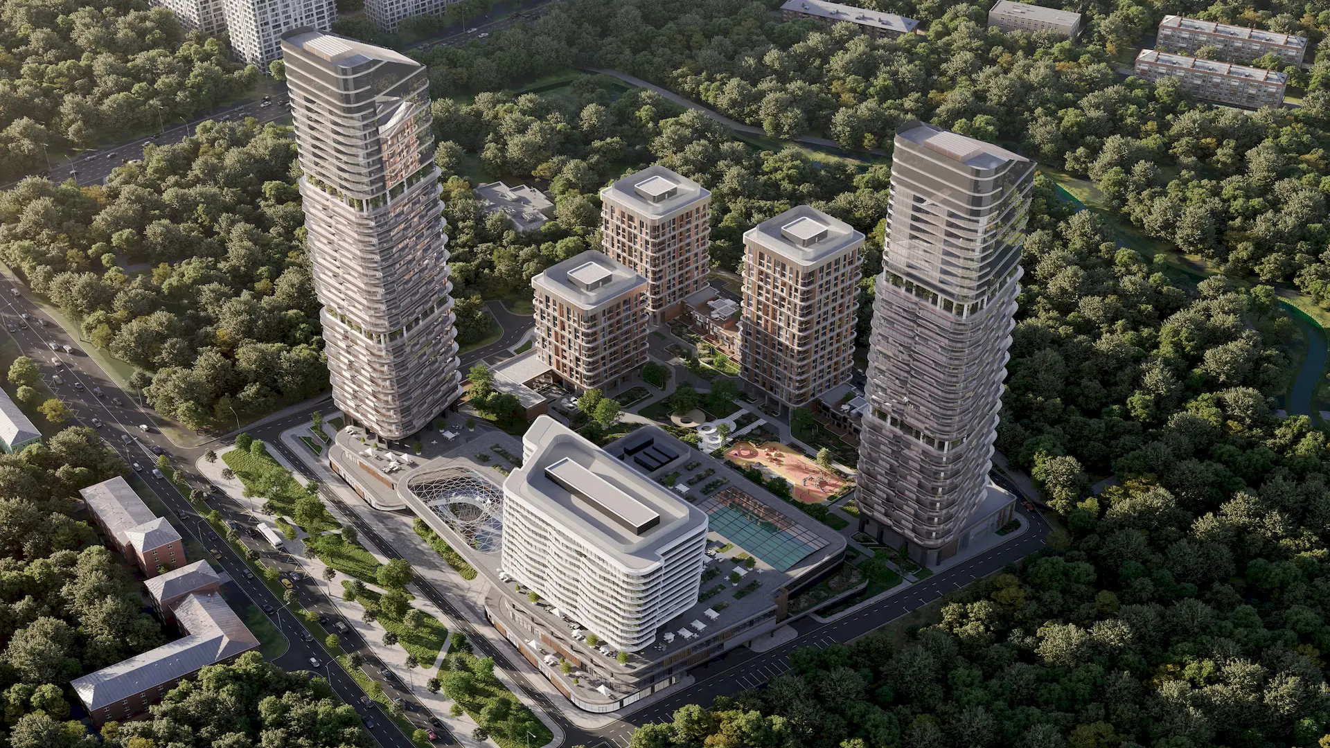 Генплан Родина парк — расположение корпусов