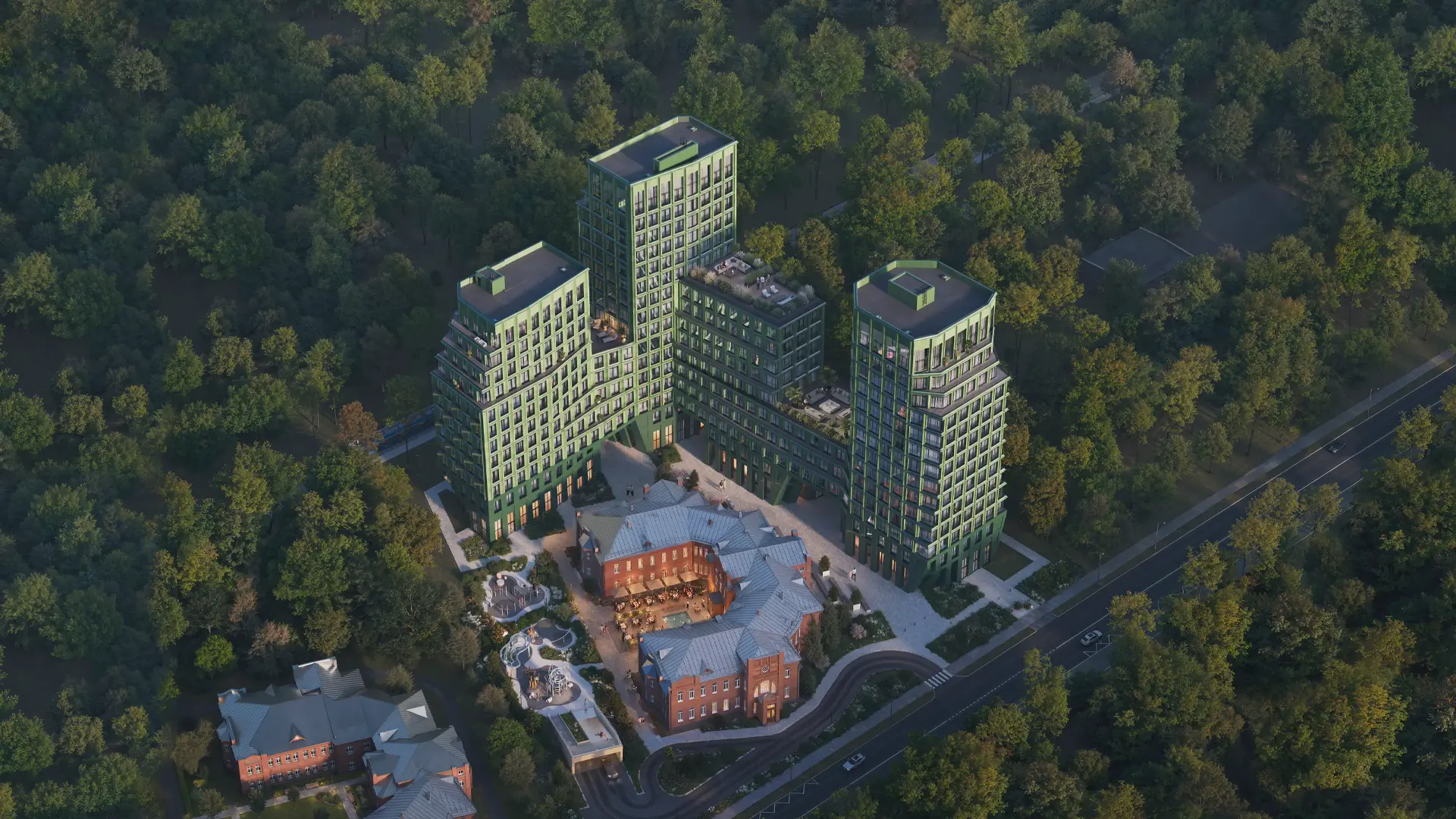 Генплан 26 Парквью — расположение корпусов